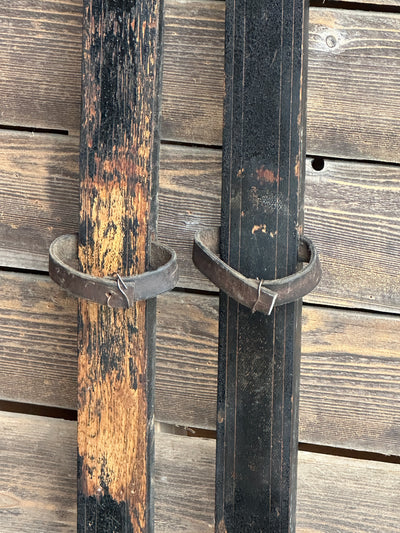 1930s Wooden Downhill Skis