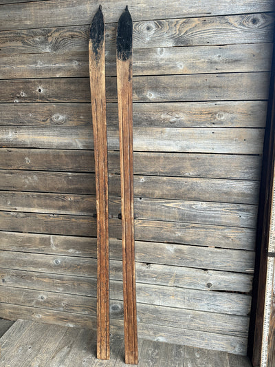 1930s Wooden Downhill Skis