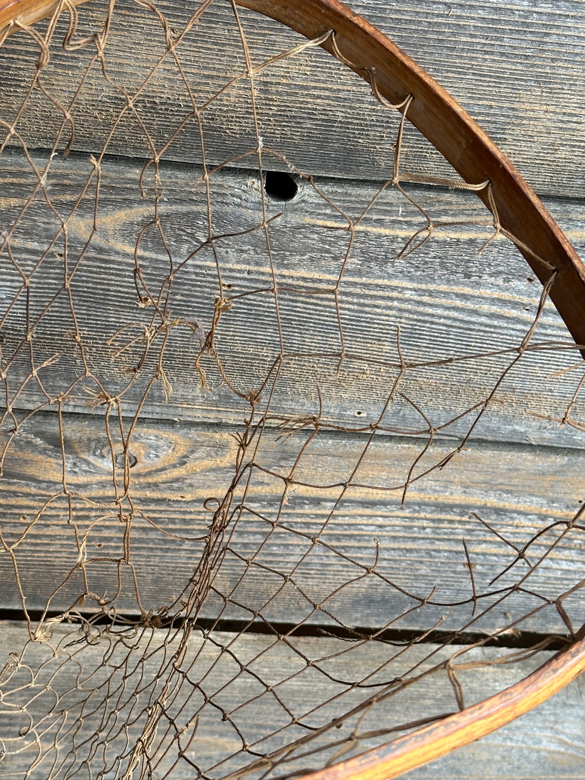 antique long handle fishing net Vintage Jim Haney Fishing Net