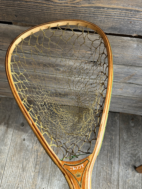 Vintage Trout Fishing Hand Net