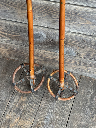 Bamboo Ski Poles - Vintage 1940s