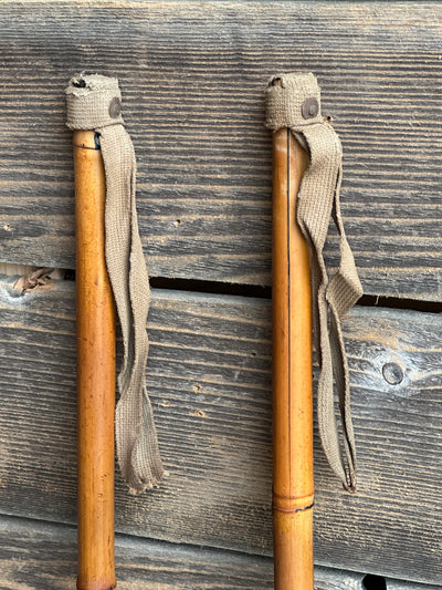 Bamboo Ski Poles - Vintage 1940s