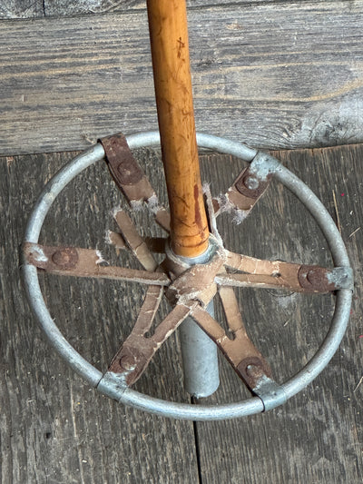 Bamboo Ski Poles with metal baskets