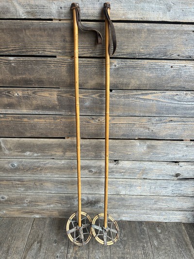 Antique Bamboo Ski Poles