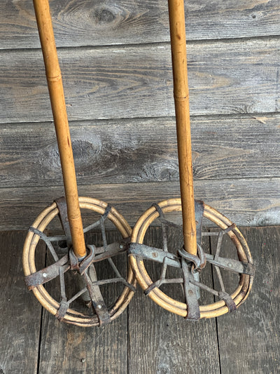 Antique Bamboo Ski Poles