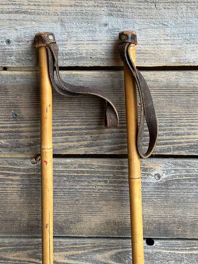 Antique Bamboo Ski Poles