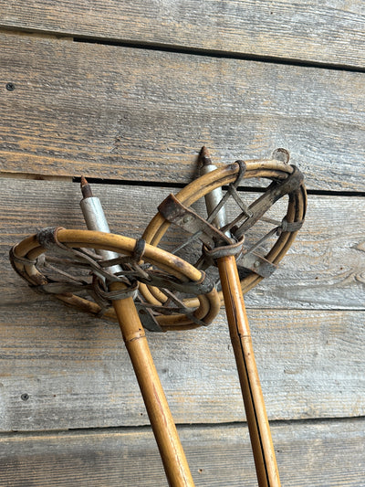 Antique Bamboo Ski Poles