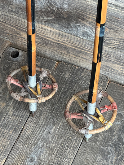 Vintage Bamboo Ski Poles
