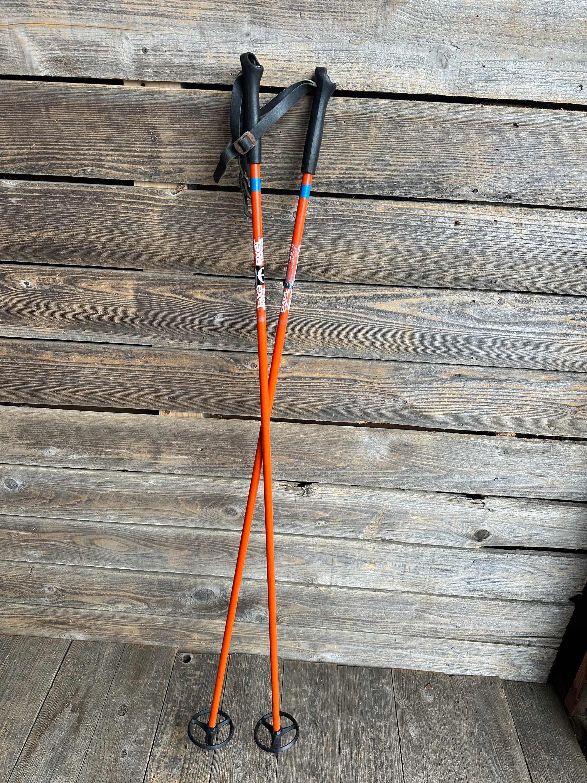 Classic Ski Poles - Orange! - VintageWinter