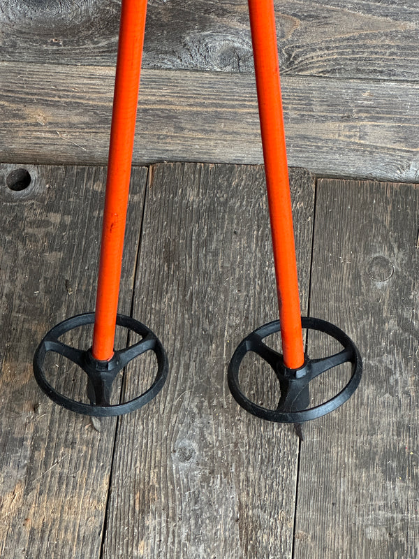 Classic Ski Poles - Orange! - VintageWinter