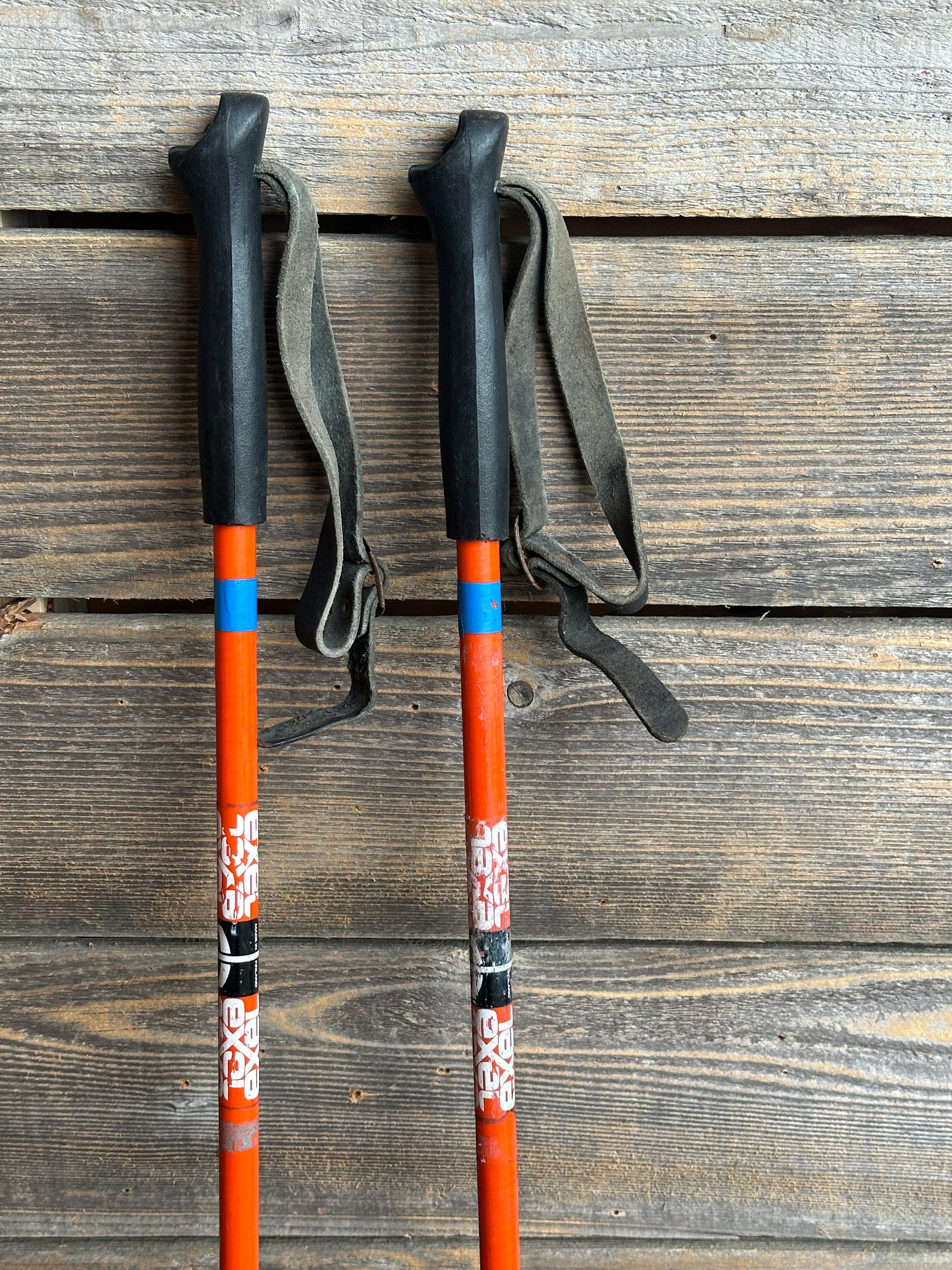 Classic Ski Poles - Orange! - VintageWinter