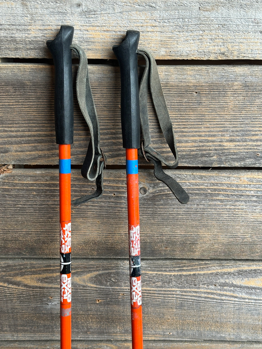 Classic Ski Poles - Orange!