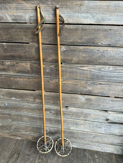 Vintage Bamboo Ski Poles