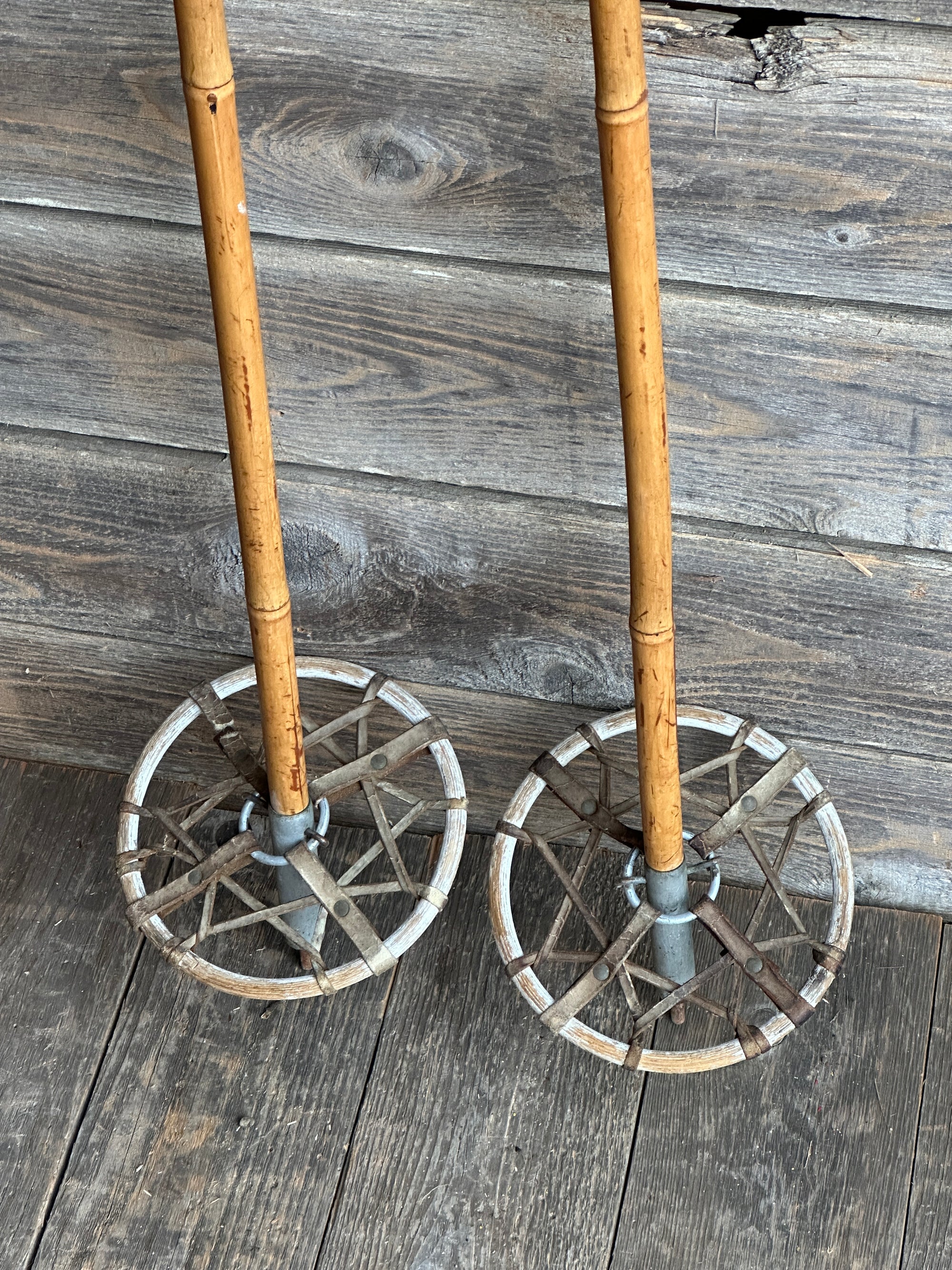 Vintage Bamboo Ski Poles - VintageWinter