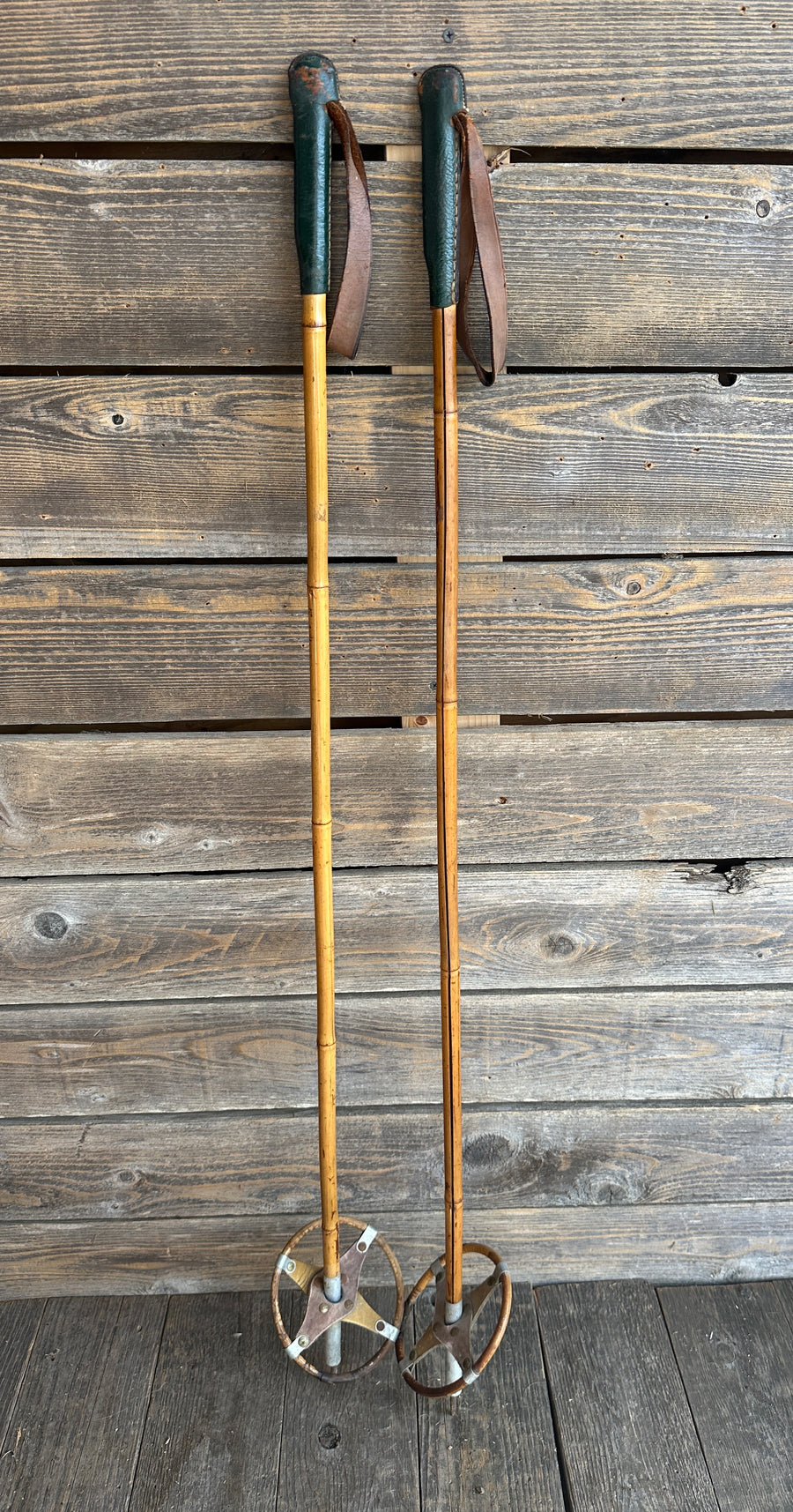Vintage Bamboo Ski Poles