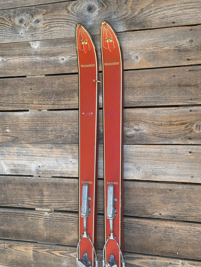 Vintage Northland Commander Downhill Skis - Red 1960s
