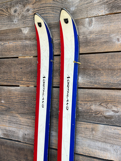Vintage Northland Supreme Downhill Skis - Red, White, Blue 1960s