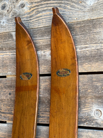 Antique C.A Lund Skis - Record