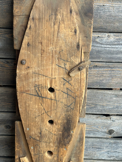 Antique Snowshoe Makers Mold, Form