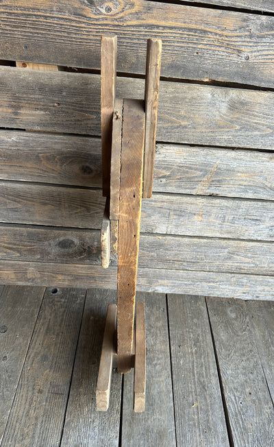 Antique Snowshoe Makers Mold, Bearpaw Form