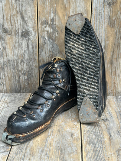 Vintage Nordica Leather Ski Boots