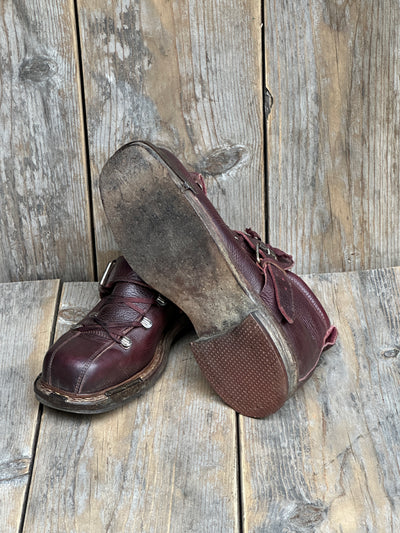 Vintage Leather Ski Boots