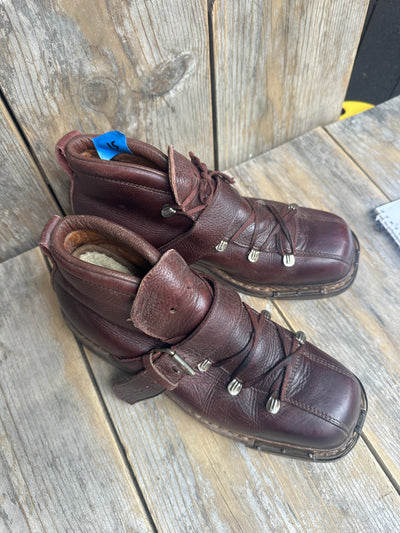 Vintage Leather Ski Boots