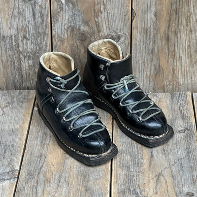 Vintage Leather Ski Boots