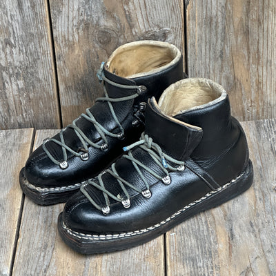 Vintage Leather Ski Boots