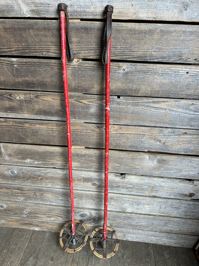 Vintage Bamboo Ski Poles