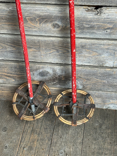 Vintage Bamboo Ski Poles