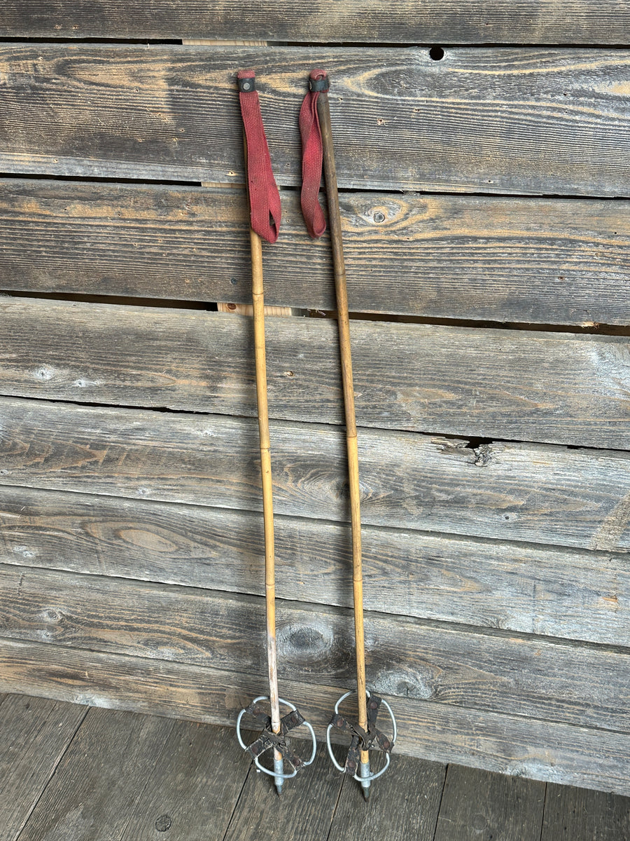 Vintage Bamboo - Childrens Ski Poles