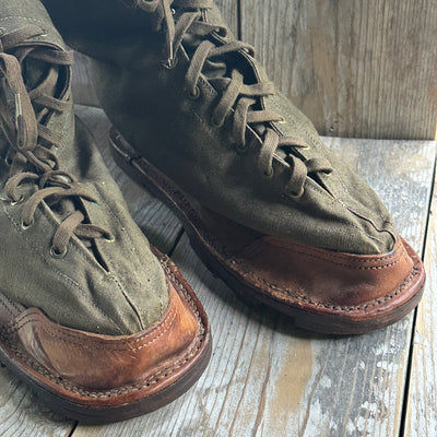 Vintage Canvas WWII  "Over-boots"
