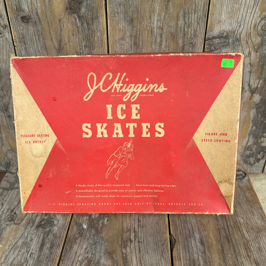 Vintage JC Higgins Ice Skates (with Original Box)