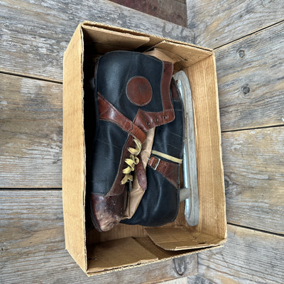 Vintage JC Higgins Ice Skates (with Original Box)
