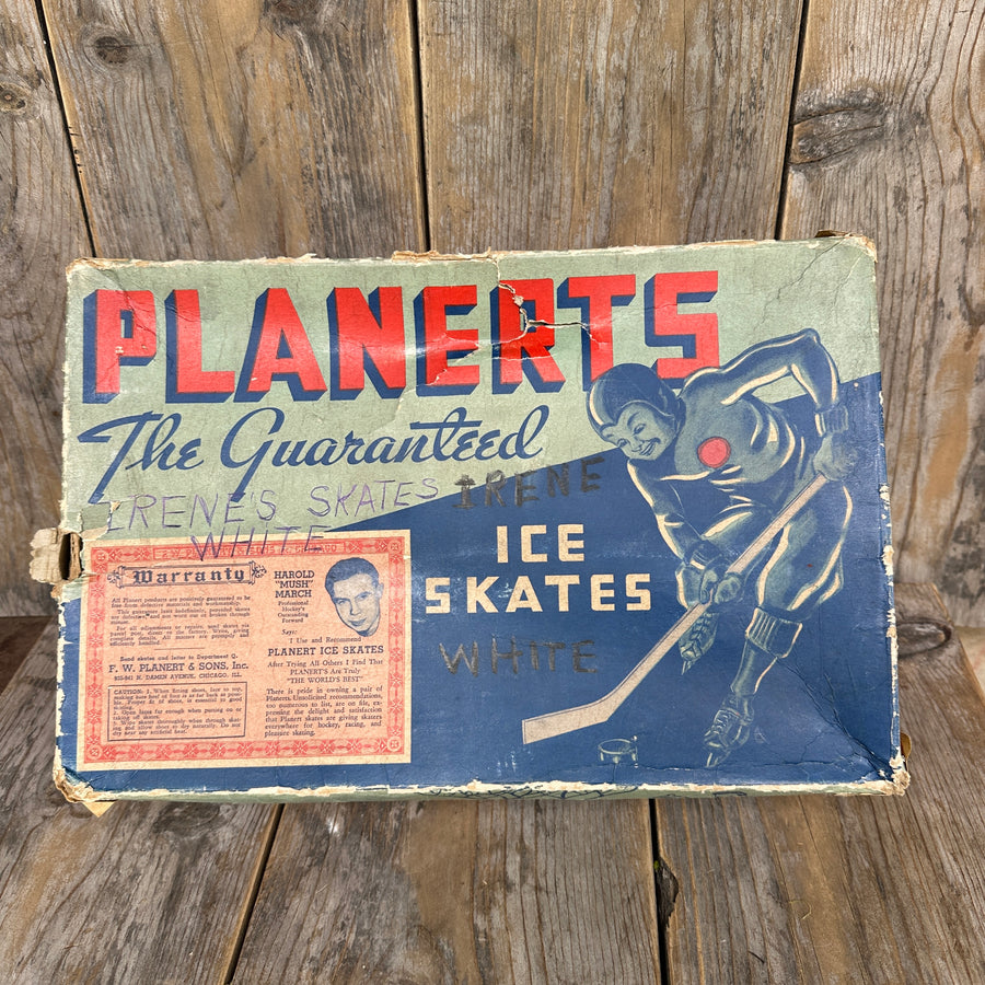Vintage Planerts Women's Figure Skates with Original Box