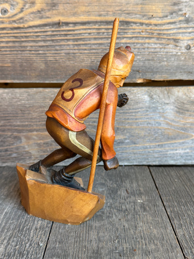 Carved Downhill Skier Figure