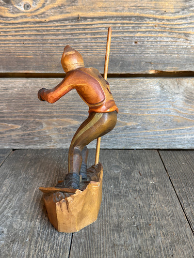Carved Downhill Skier Figure