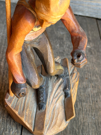 Carved Downhill Skier Figure