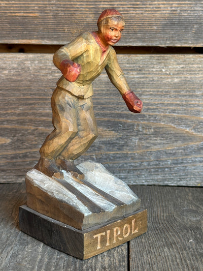 Carved Skier Figure