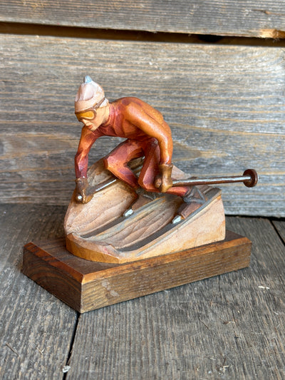 Carved Skier Figure