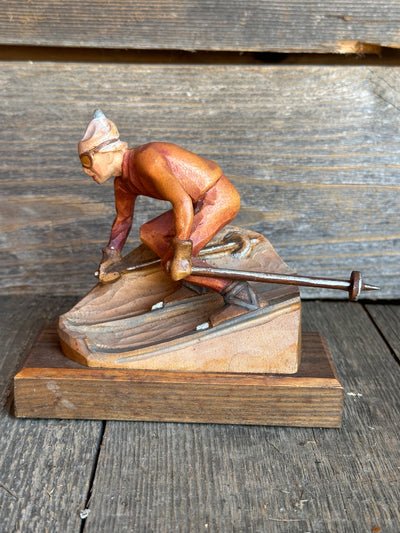 Carved Skier Figure