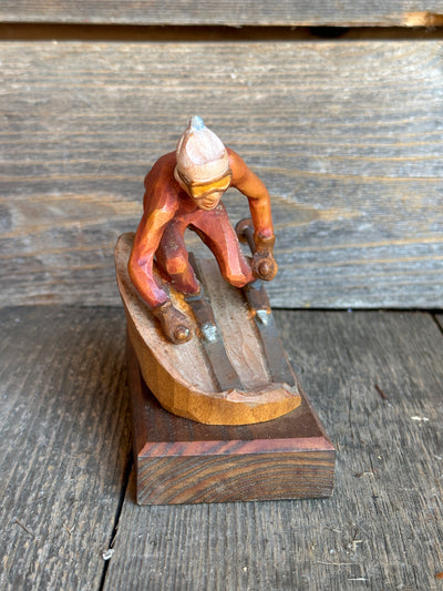 Carved Skier Figure