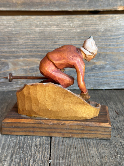 Carved Skier Figure