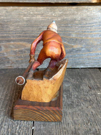 Carved Skier Figure