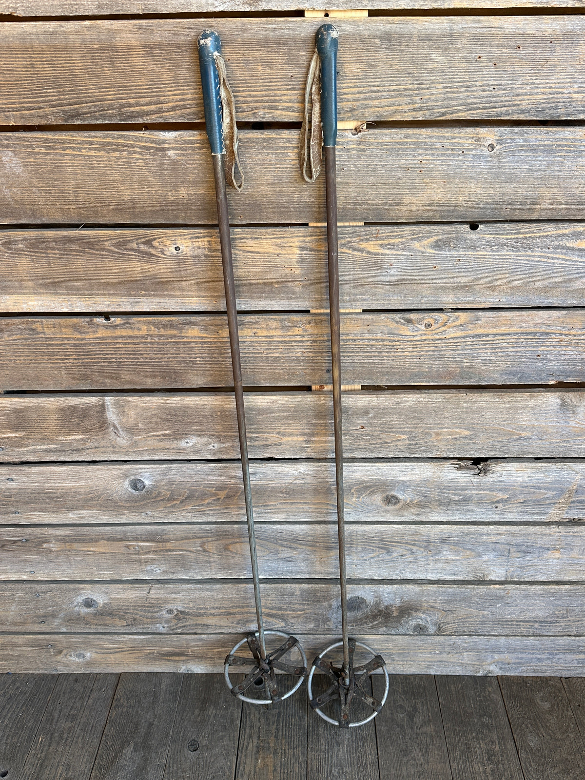 Metal Downhill Ski Poles 1940s