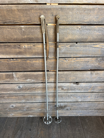 1950s Metal Downhill Ski Poles