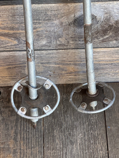 1950s Metal Downhill Ski Poles