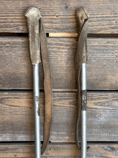 1950s Metal Downhill Ski Poles