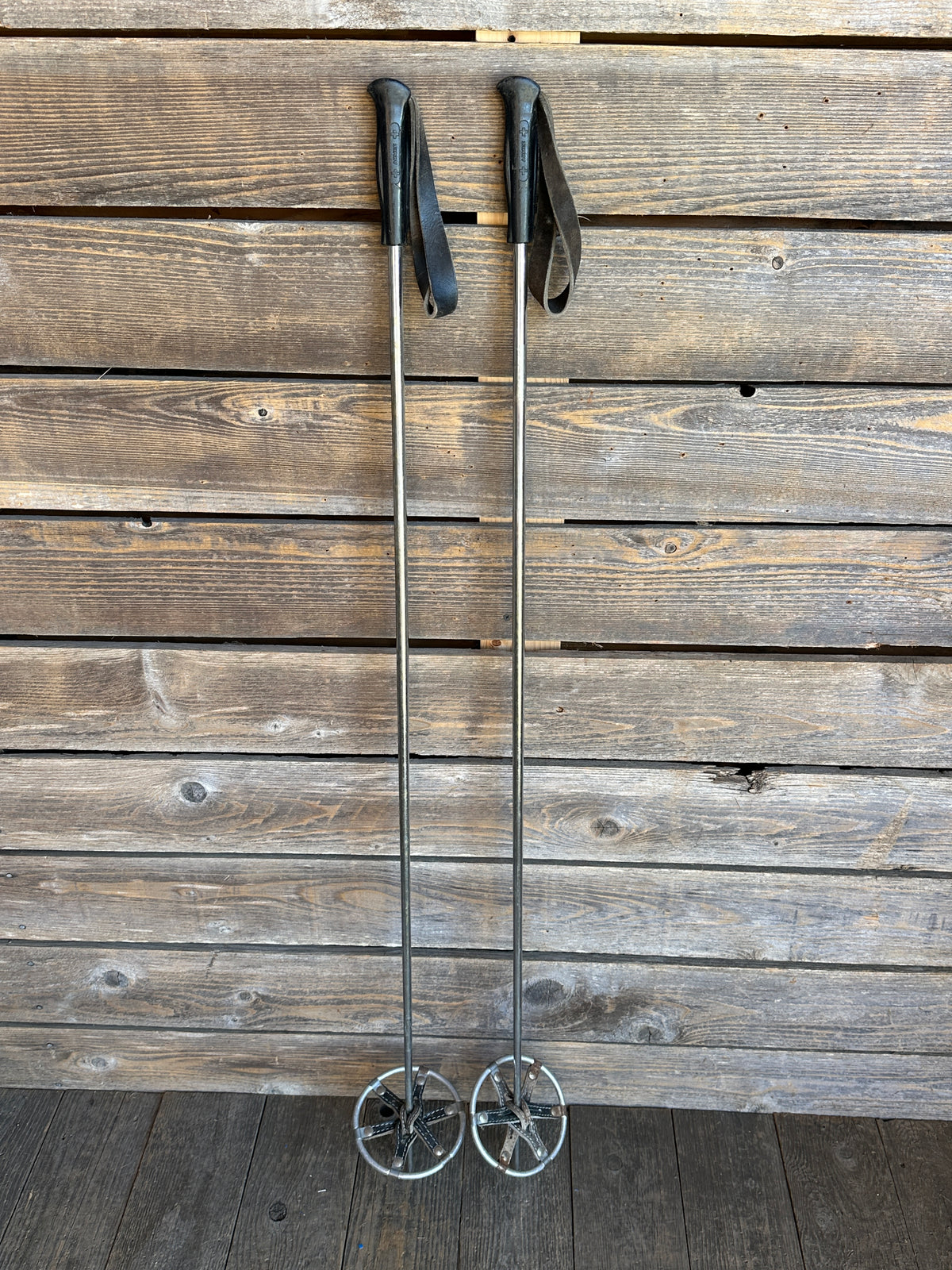 Swiss Army Ski Poles - Vintage WWII